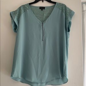 Aqua dress shirt
